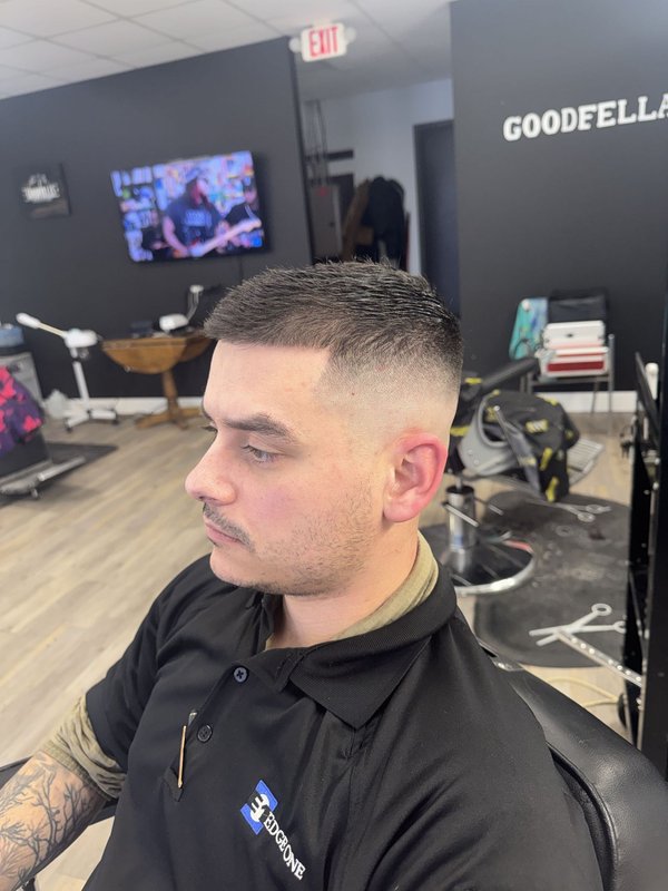 Bald Fade haircut at Goodfellas Barber Studio