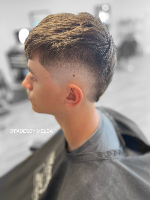 Burst Fade haircut at Goodfellas Barber Studio